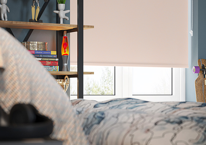 Shimmer (Blackout), Rose Gold - Twist&Fit Roller Blind - Image 5